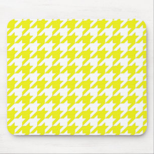 Lemon Elegant Houndstooth Muismat
