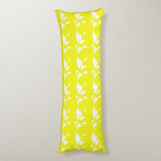 Lemon Elegant World Lichaamskussen (Achterkant (Verticaal))