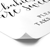 Lemon Elegante Typografie BABIES ZIJN LIEF Poster (Hoek)