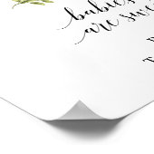 Lemon Elegante Typografie  BABIES ZIJN LIEF  v3 Poster (Hoek)