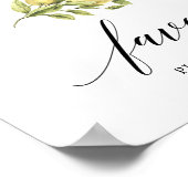 Lemon Elegante Typografie favoriet Poster (Hoek)