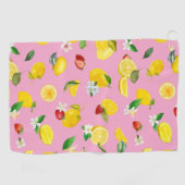 Lemon en aardbei 1 golfhanddoek (Horizontaal)