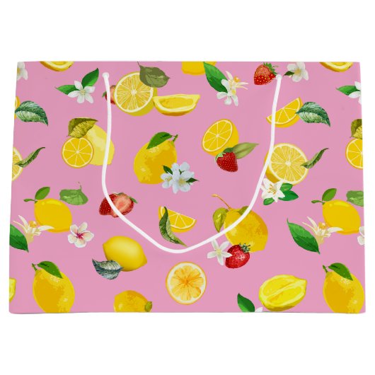 Lemon en aardbei 1 groot cadeauzakje (Voorkant)