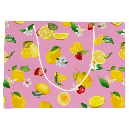 Lemon en aardbei 1 groot cadeauzakje (Achterkant)