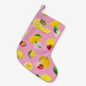 Lemon en aardbei 1 kleine kerstsok (Voorkant (Hangend))