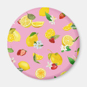 Lemon en aardbei 1 magneet (Voorkant)