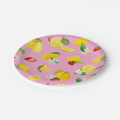 Lemon en aardbei 1 papieren bordje (Gekanteld)