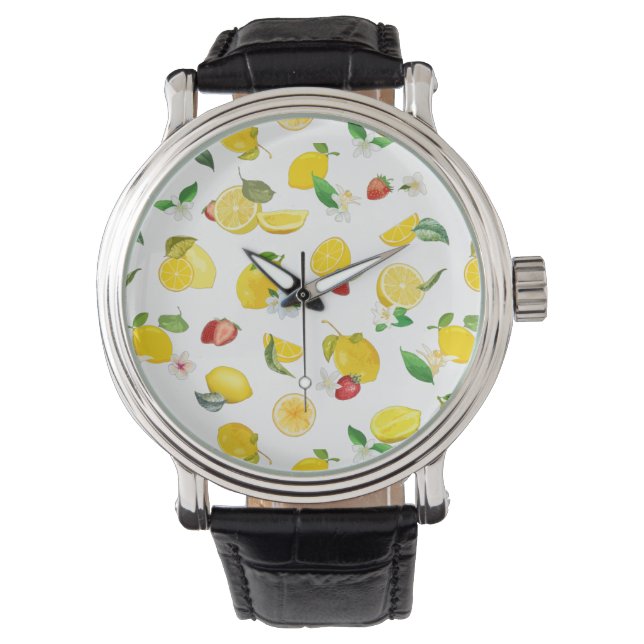 Lemon en aardbei 2 horloge (Voorkant)