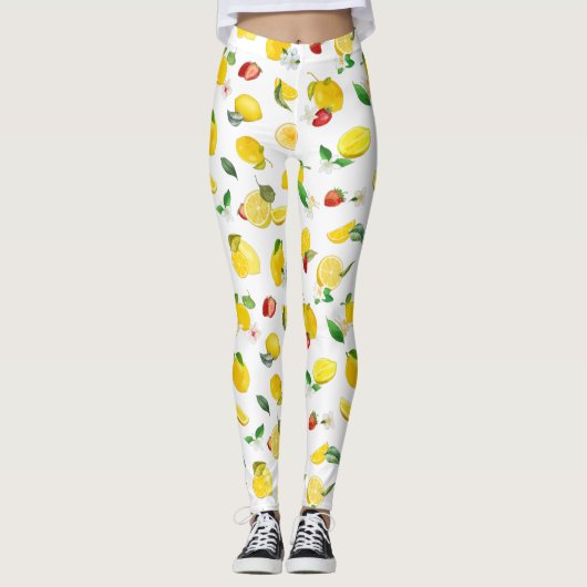 Lemon en aardbei 2 leggings (Voorkant)