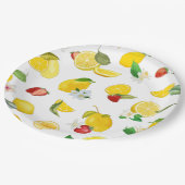 Lemon en aardbei 2 papieren bordje (Gekanteld)