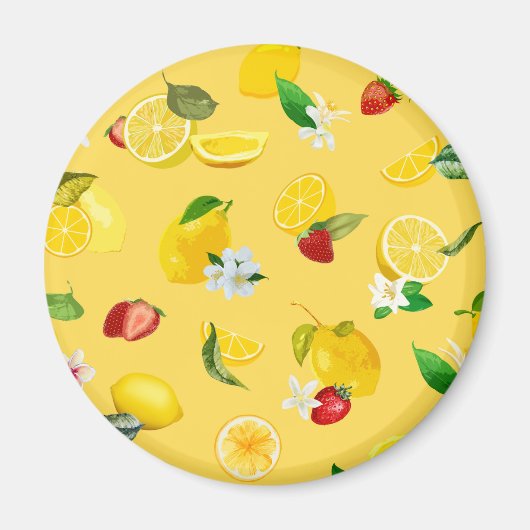 Lemon en aardbei 3 magneet (Voorkant)