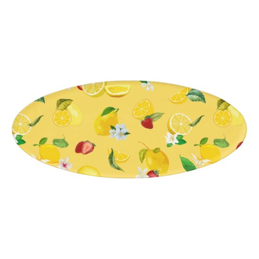 Lemon en aardbei 3 naambadge (Voorkant)