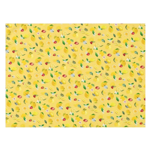 Lemon en aardbei 3 tafelkleed (Voorkant (Horizontaal))