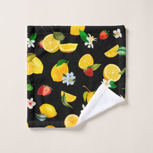 Lemon en aardbei 5 bad handdoek (Wasdoekje)