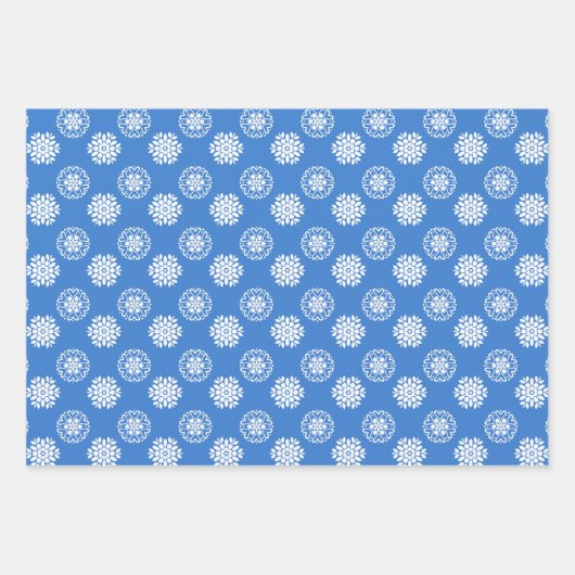 Lemon en Blue Azulejos Pattern Inpakpapier Vel (Voorkant 2)