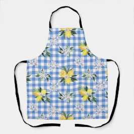 Lemon en Blue Gingham Schort voor de zomer