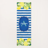 Lemon en Blue Monogram Exercise Mat (Achterkant)