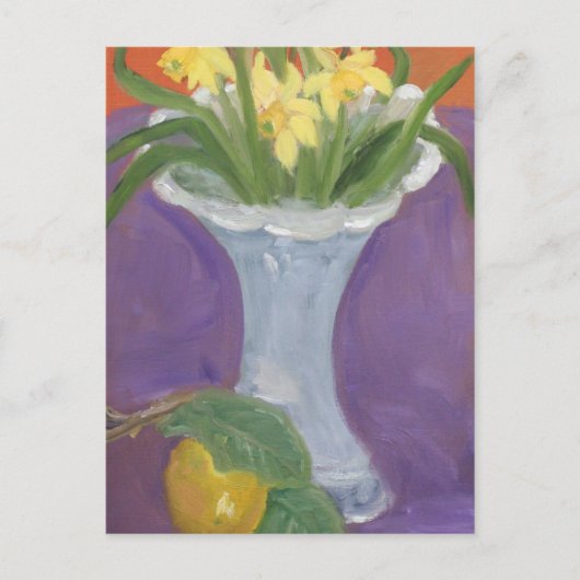 LEMON EN DAFFODILS BRIEFKAART (Voorkant)