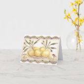 Lemon en Ladybug - Notitie-Kaart Kaart (Gele Bloem)