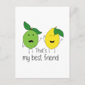 Lemon en Limoen Best Friends BFF Lemon Art Besties Briefkaart (Voorkant)