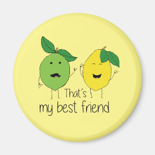 Lemon en Limoen Best Friends BFF Lemon Art Besties Magneet
