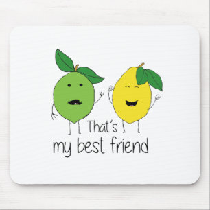 Lemon en Limoen Best Friends BFF Lemon Art Besties Muismat