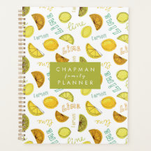 Lemon en Limoen Citrus Fruit Pattern