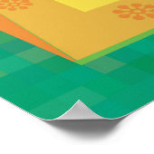 Lemon en limoen - meisje in een tuin poster (Hoek)