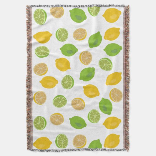Lemon en Limoen Patroon Deken (Voorkant Verticaal)