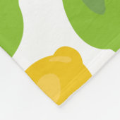 Lemon en Limoen Patroon Fleece Deken (Hoek)