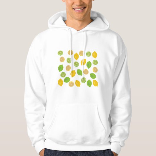 Lemon en Limoen Patroon Hoodie (Voorkant)