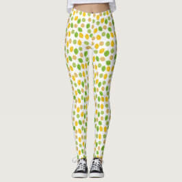 Lemon en Limoen Patroon Leggings