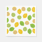 Lemon en Limoen Patroon Servet (Voorkant)