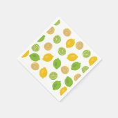Lemon en Limoen Patroon Servet (Hoek)