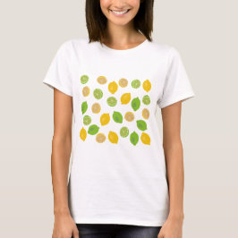 Lemon en Limoen Patroon T-shirt