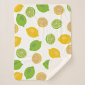Lemon en Limoen Pattern Kinder Sherpa Deken (Voorkant)
