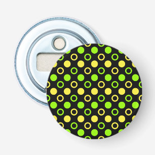 Lemon en Limoen Rings en Polka Dots van STaylor Button Flesopener