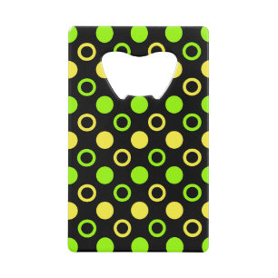 Lemon en Limoen Rings en Polka Dots van STaylor Creditkaart Flessenopener