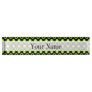 Lemon en Limoen Rings en Polka Dots van STaylor Naambordje