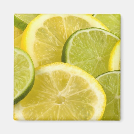 Lemon en Limoen Slices Magneet (Voorkant)