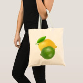 Lemon en limoen tote bag (Voorkant (product))