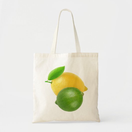 Lemon en limoen tote bag (Voorkant)