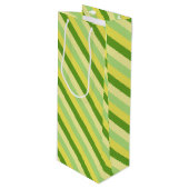 Lemon en Limoen Wijn Cadeautas (Voorkant Gekanteld)