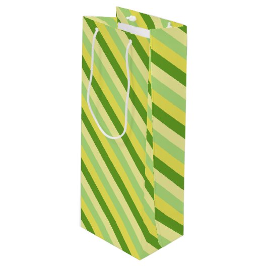 Lemon en Limoen Wijn Cadeautas (Voorkant Gekanteld)