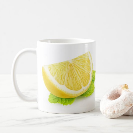 Lemon en munt koffiemok (Met donut)