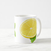 Lemon en munt koffiemok (Voorkant rechts)