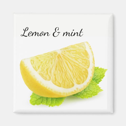 Lemon en munt magneet (Voorkant)