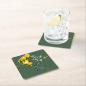 Lemon en Olijfse Waterverf KunstOnderzetters Kartonnen Onderzetters (Insitu)