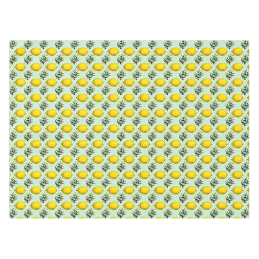 Lemon en Olijven Rustic Modern Pattern Tafelkleed (Voorkant (Horizontaal))