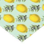 Lemon en Olijven Rustic Modern Pattern Tafelkleed (Gekanteld)